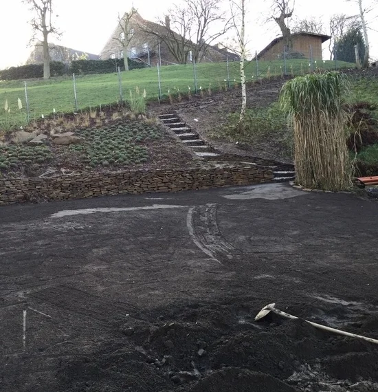 Treppenbau Baggerarbeiten